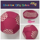 Balloon Ball Cover - Pink Flowers/Pink Dots Balloon Ball Cover - Pink Flowers/Pink Dots
